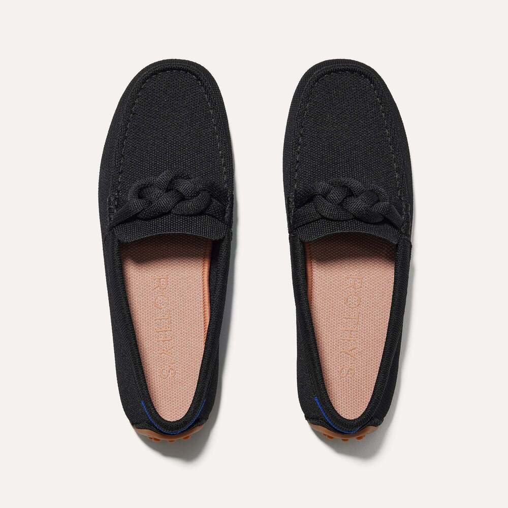 Rothy's The Braid Driver - Black Size 6.5